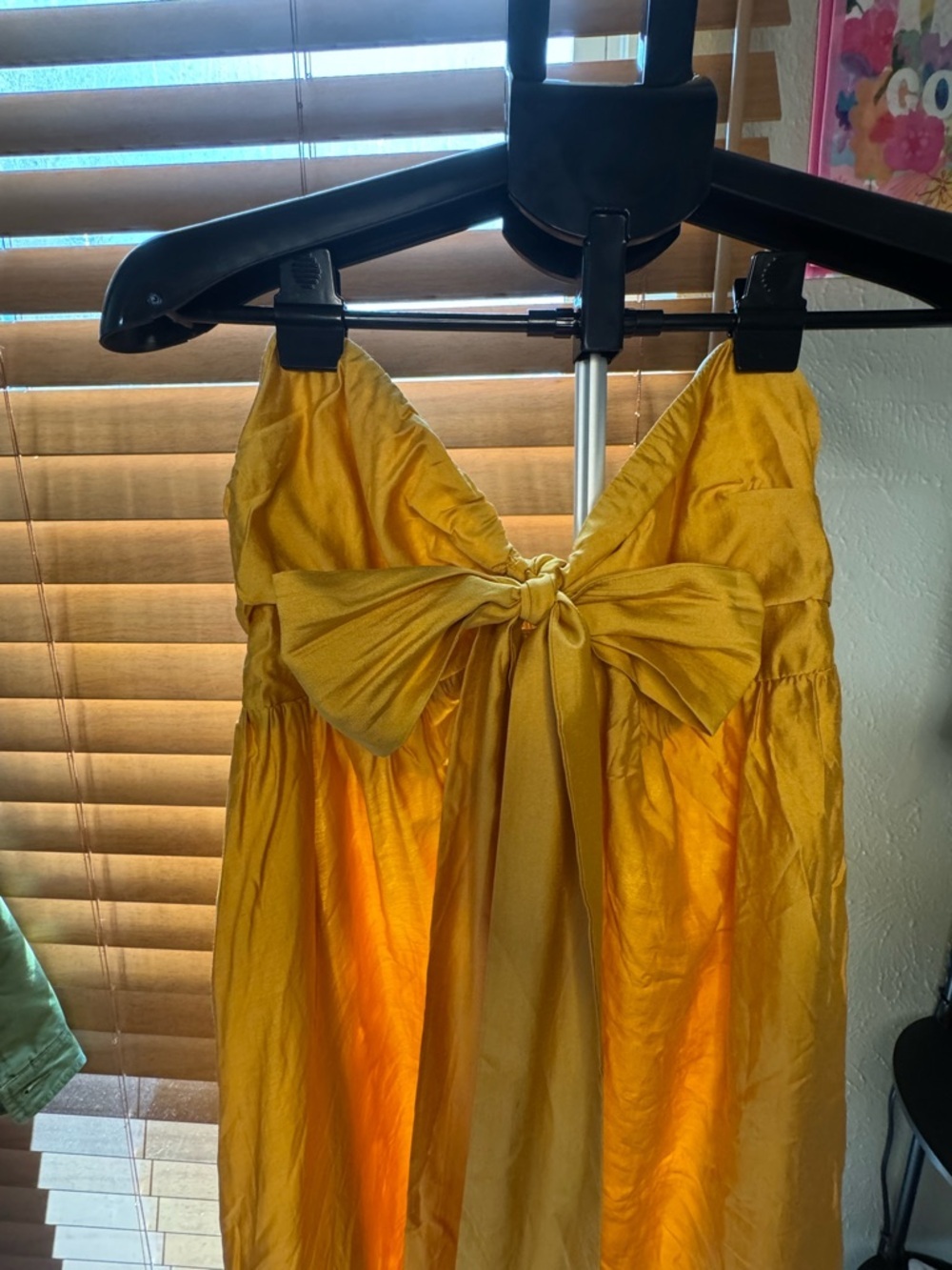 Cupshe Golden Yellow Halter Maxi Dress - Picture 4 of 8
